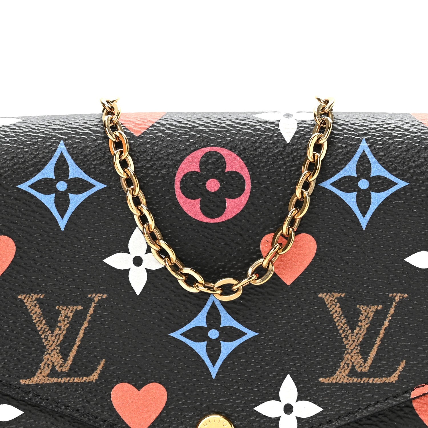 Game On Felicie Chain Wallet Black