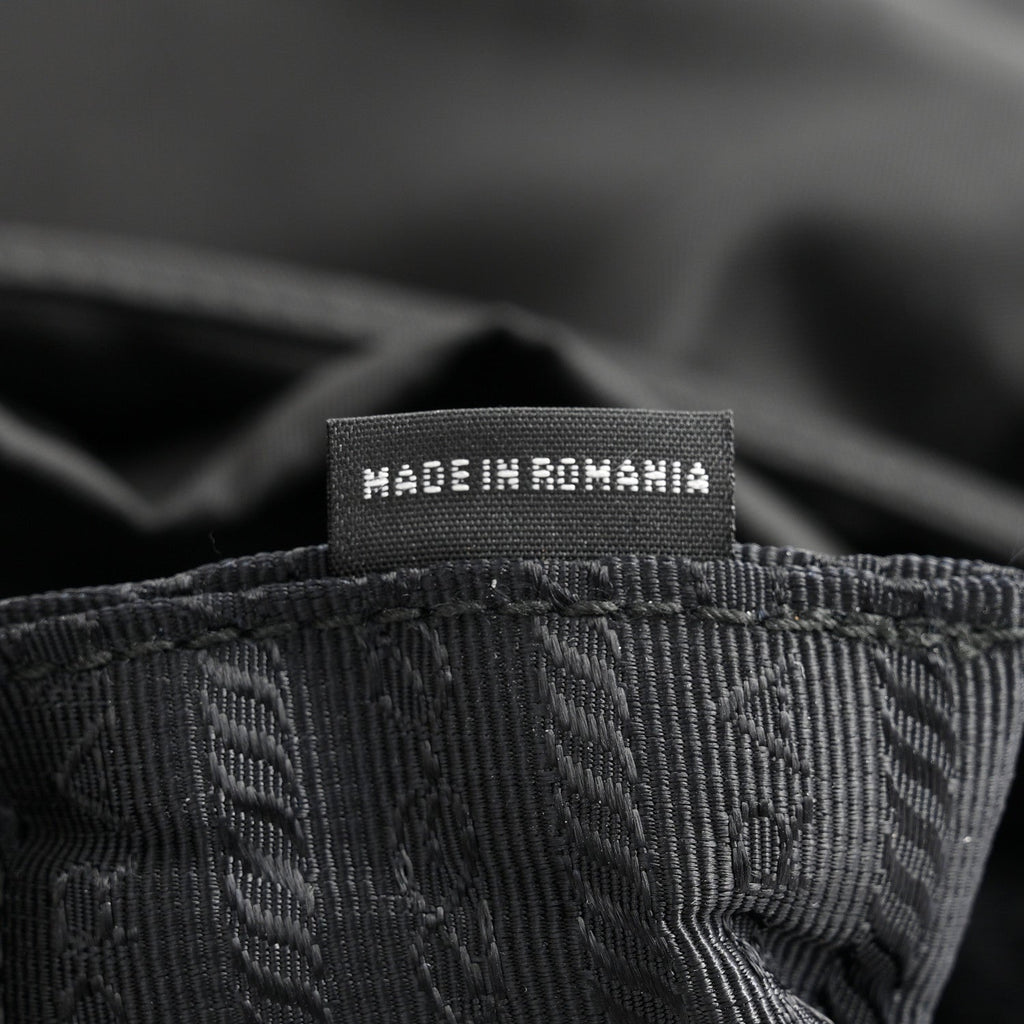 Re-Nylon Vela Saffiano Medium Backpack  Black