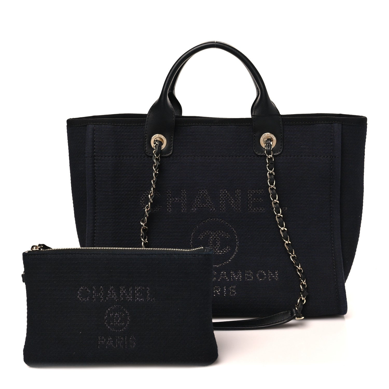 Mixed Fibers Small Deauville Tote Black