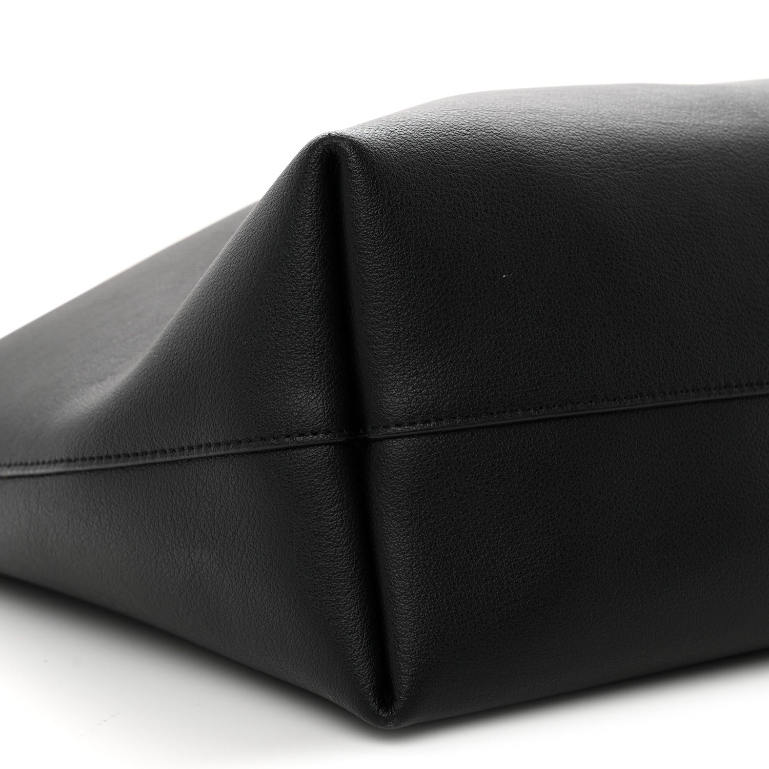 Calfskin Large Shopping Tote Black