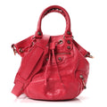 Agneau Giant 12 Rose Gold Hardware Mini Pompon Rose Thulian