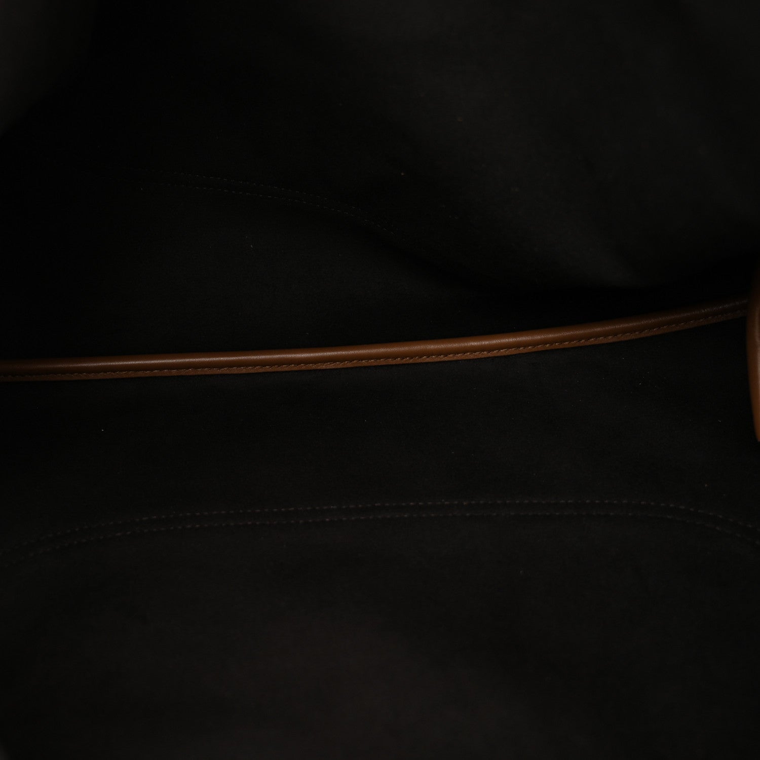 Suede Softbit Maxi Shoulder Bag Brown