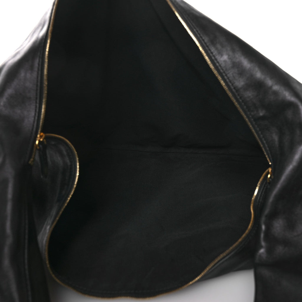 Vintage Calfskin Extra Large Olivia Hobo Black