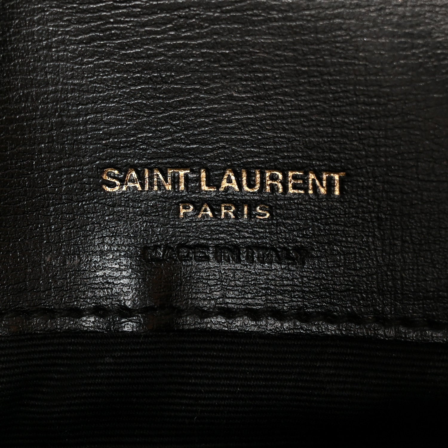 Grained Calfskin Monogram Phone Holder Crossbody Black