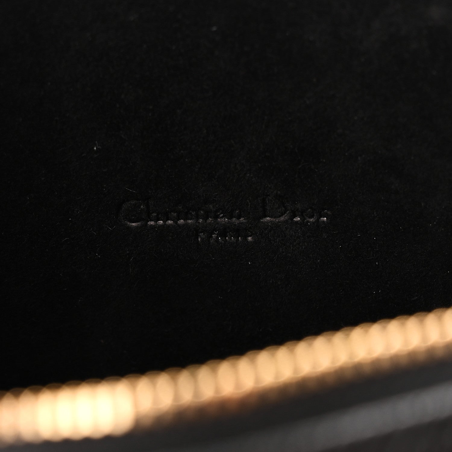 Grained Calfskin Caro Double Pouch Black