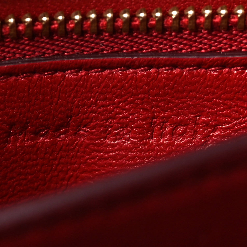 Box Calfskin Small Classic Box Flap Bag Red