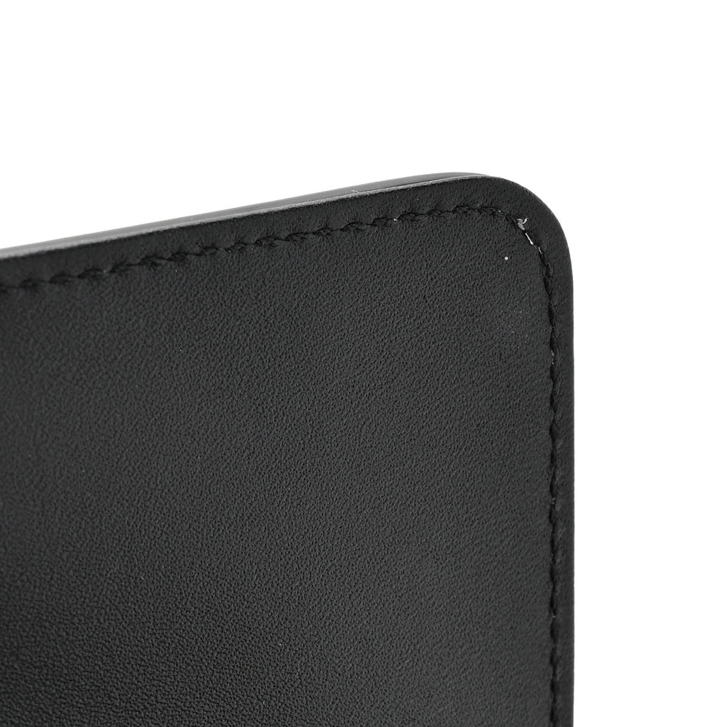 Shiny Calfskin Triomphe Chain Box Bag Black