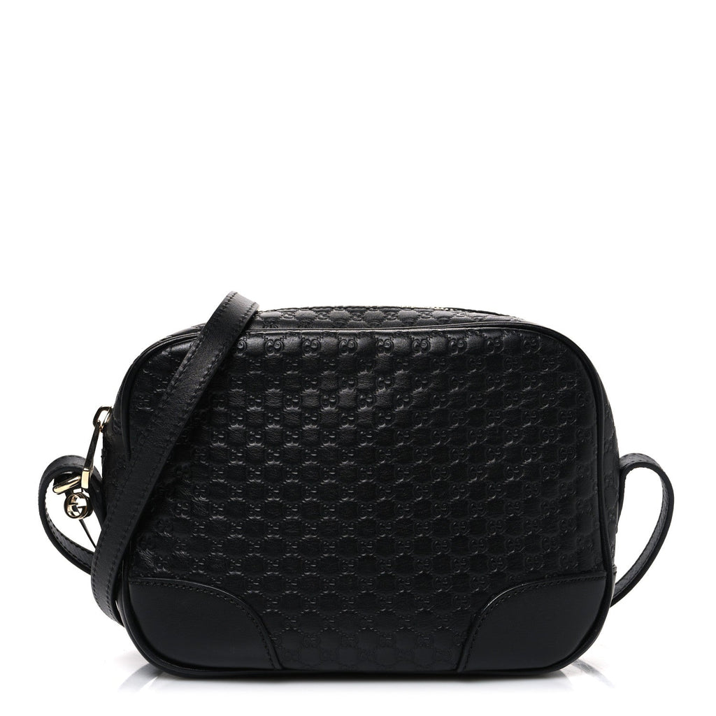 Microguccissima Mini Bree Messenger Bag Black