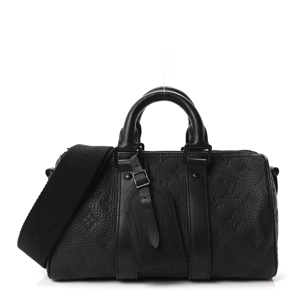 Monogram Taurillon Keepall Bandouliere 25 Black
