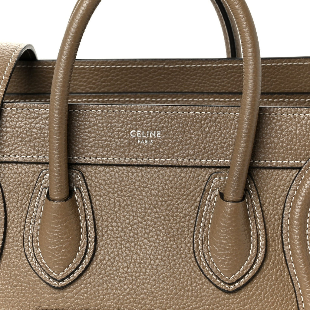 Drummed Calfskin Nano Luggage Souris