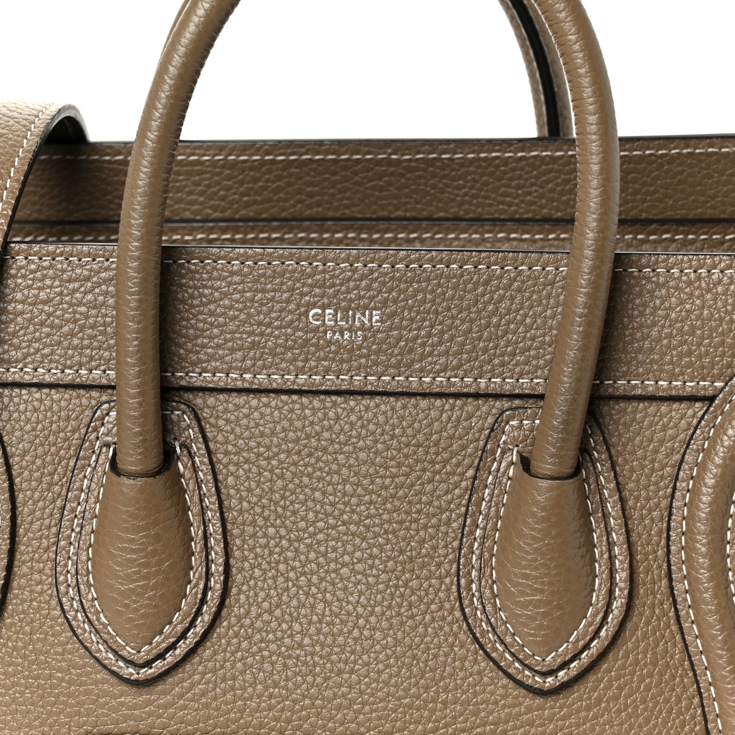 Drummed Calfskin Nano Luggage Souris