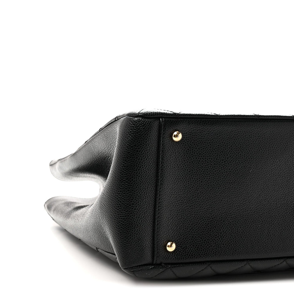 Caviar Quilted XL Grand Shopping Tote GST Black
