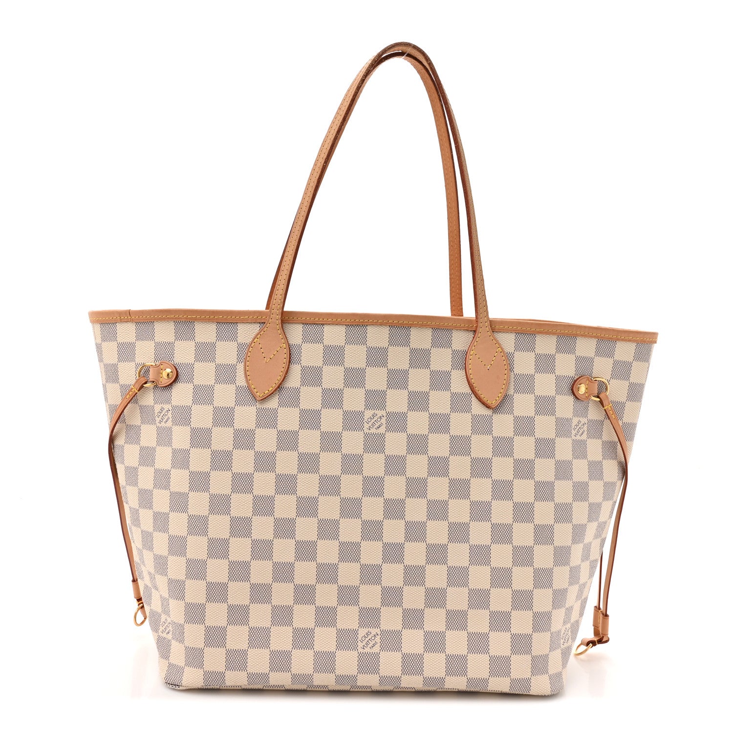Damier Azur Neo Neverfull MM Rose Ballerine