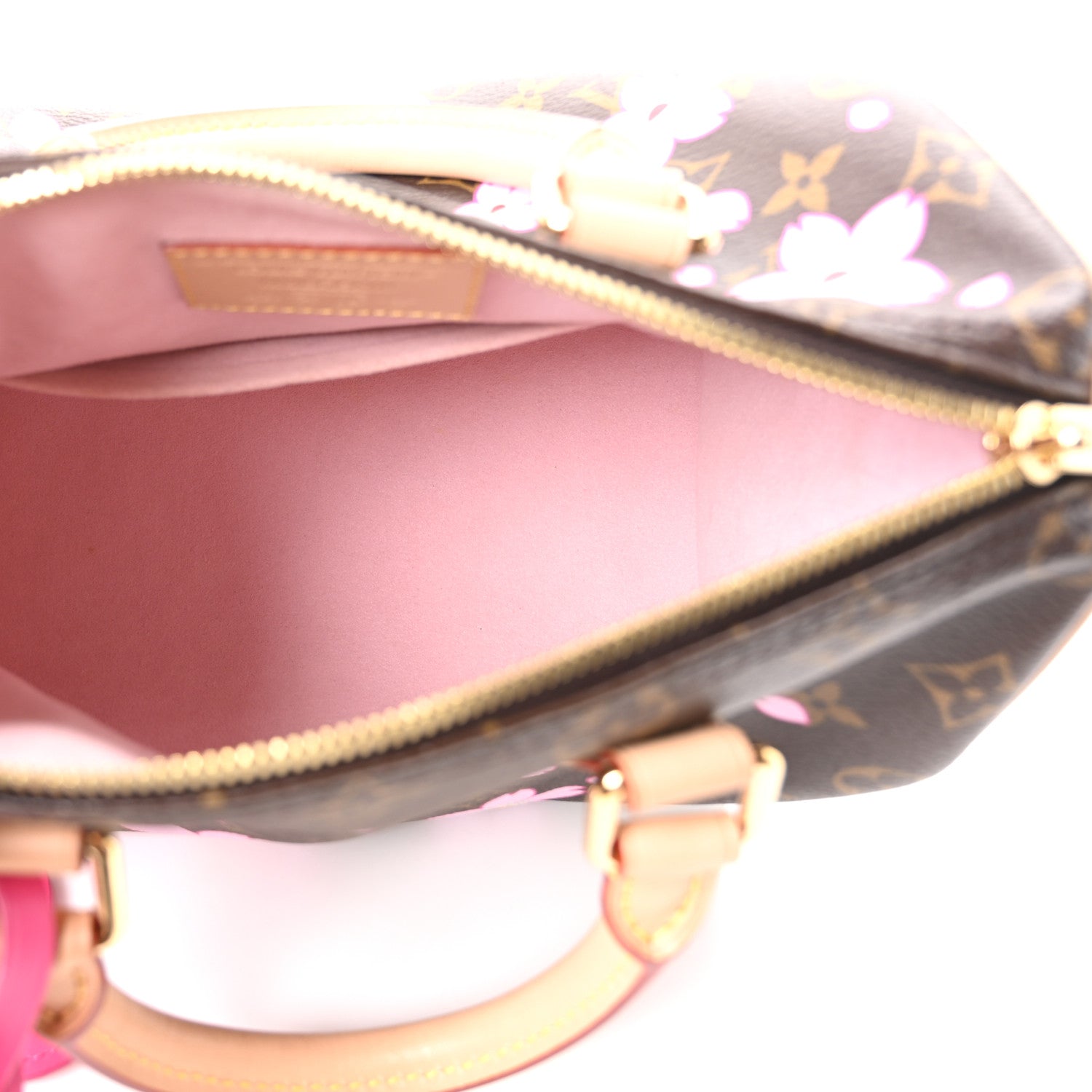 LV X TM Monogram Cherry Blossom Speedy Bandouliere 25 Sakura Brown