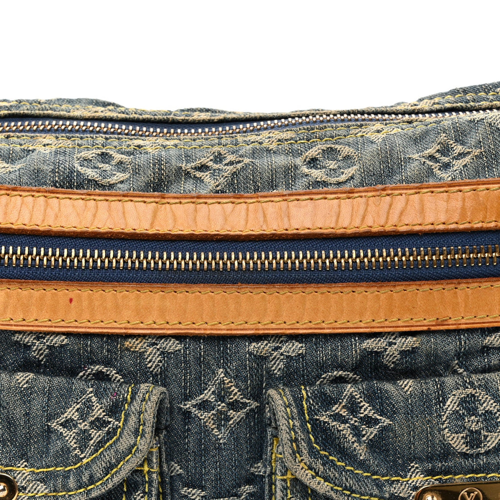 Monogram Denim Baggy PM Blue
