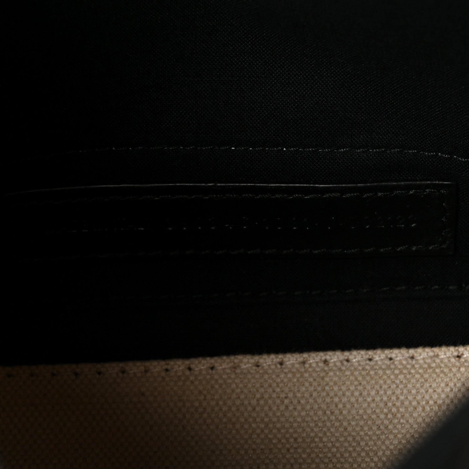 Cotton Canvas Calfskin Navy Cabas XS Natural Black