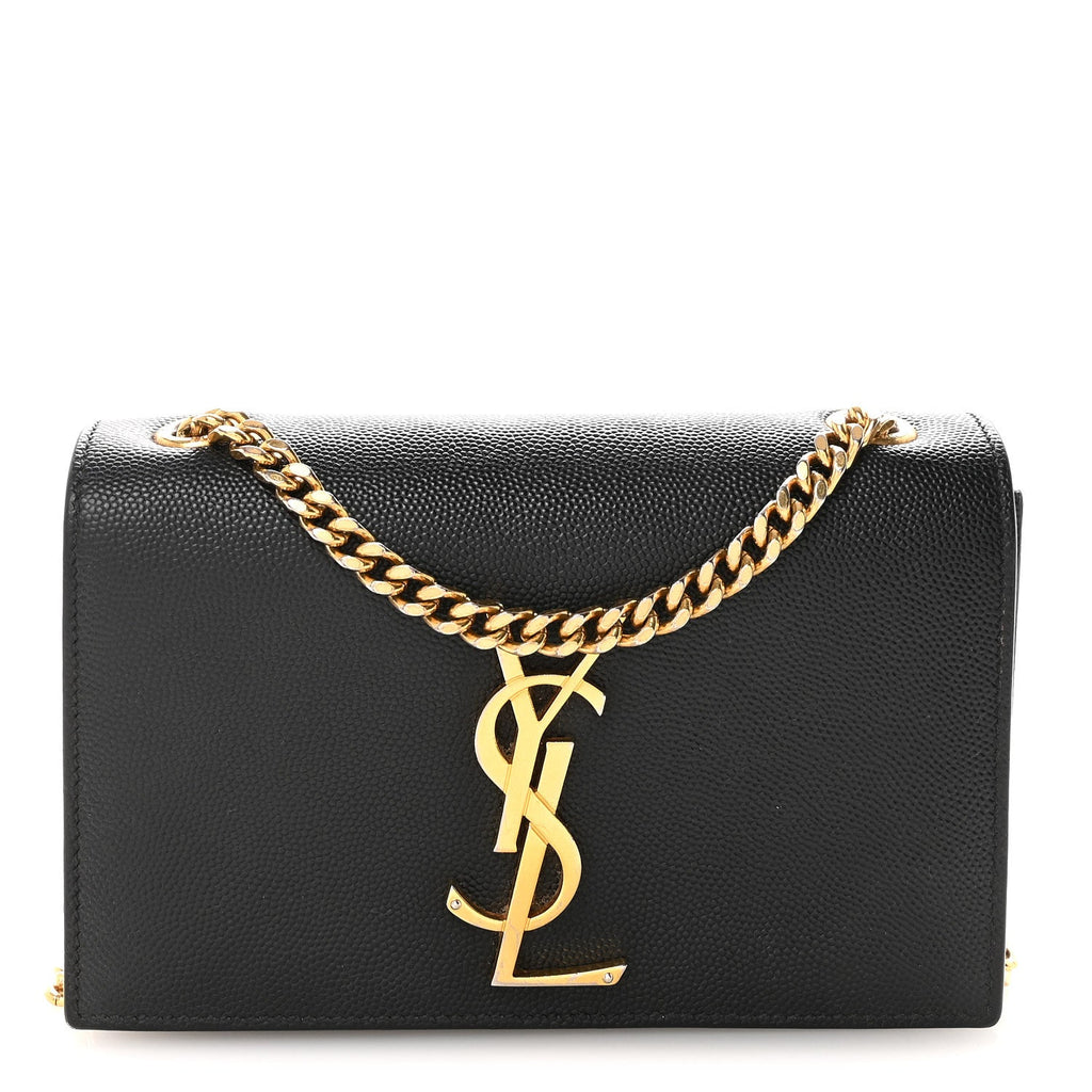 Grain De Poudre Small Monogram Kate Satchel Black