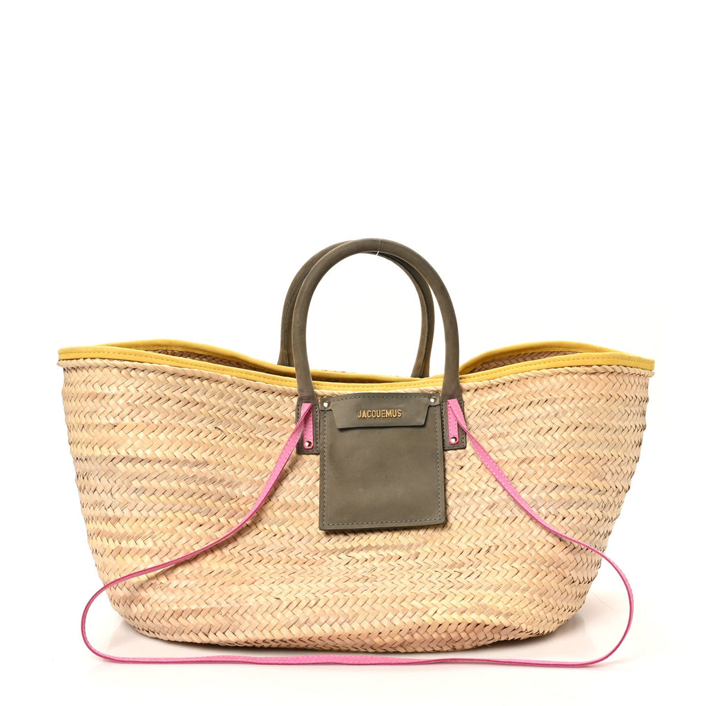 Raffia Le Grand Panier Soli Multicolor