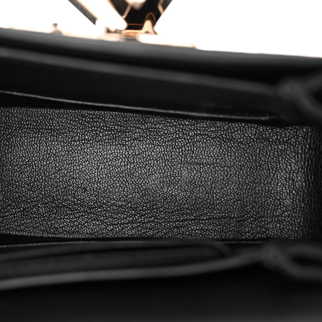 Grained Calfskin Vivienne LV Black