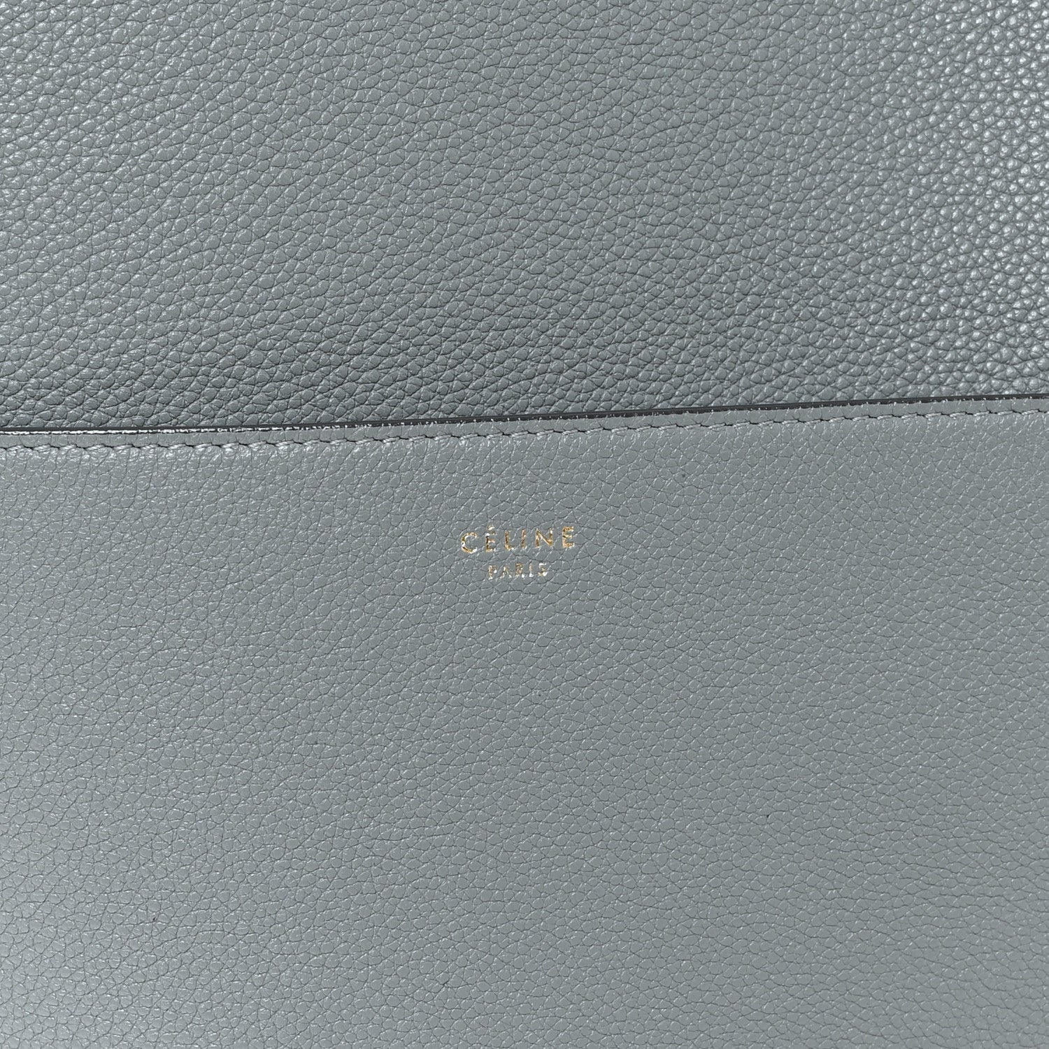 Soft Grained Calfskin Sangle Bucket Bag Storm