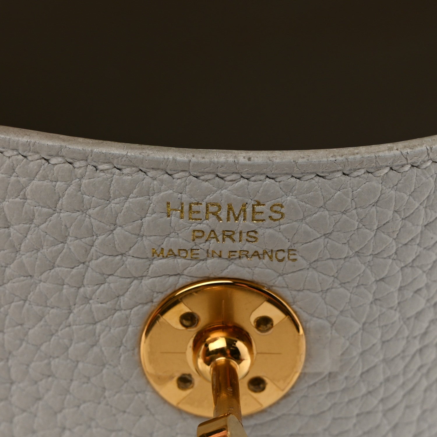 Taurillon Clemence Mini Lindy 20 New White