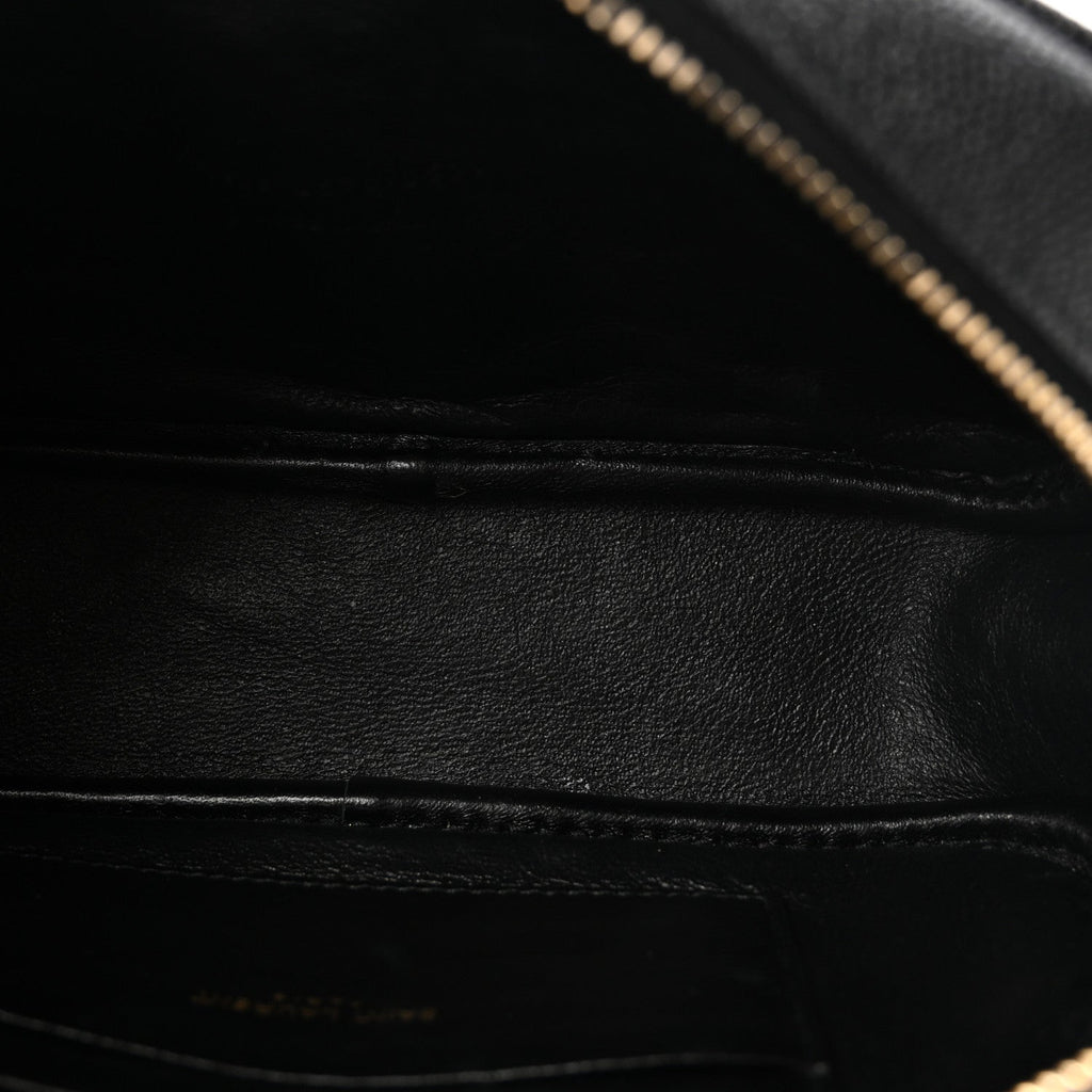 Grain De Poudre Matelasse Monogram Mini Lou Camera Bag Black