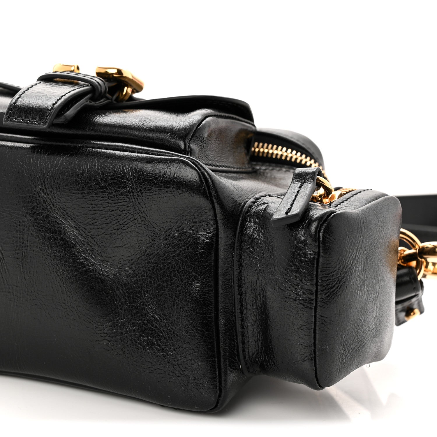 Shiny Buffalo Small Double Carry Camera Bag Black