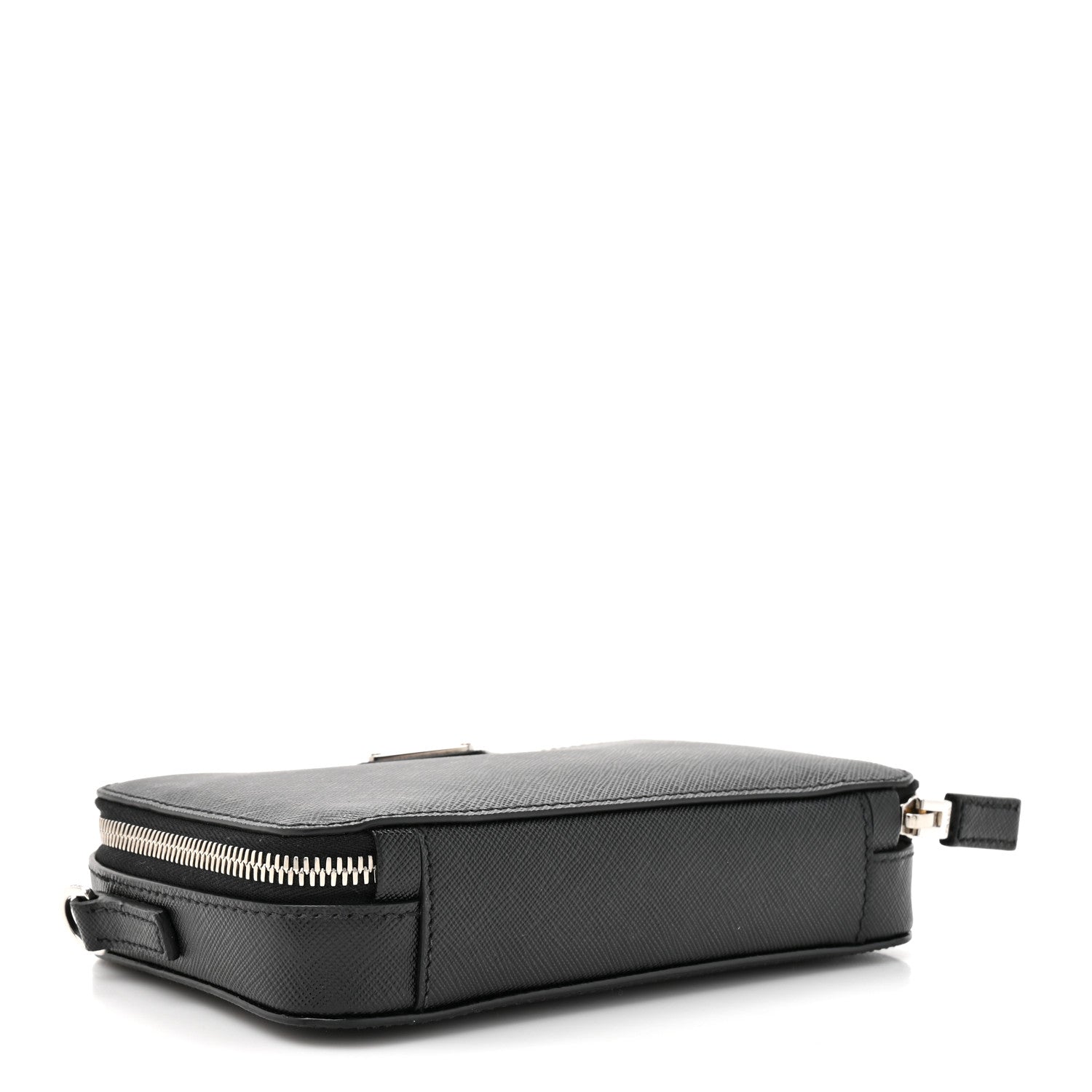 Saffiano Travel Small Brique Crossbody Bag Black