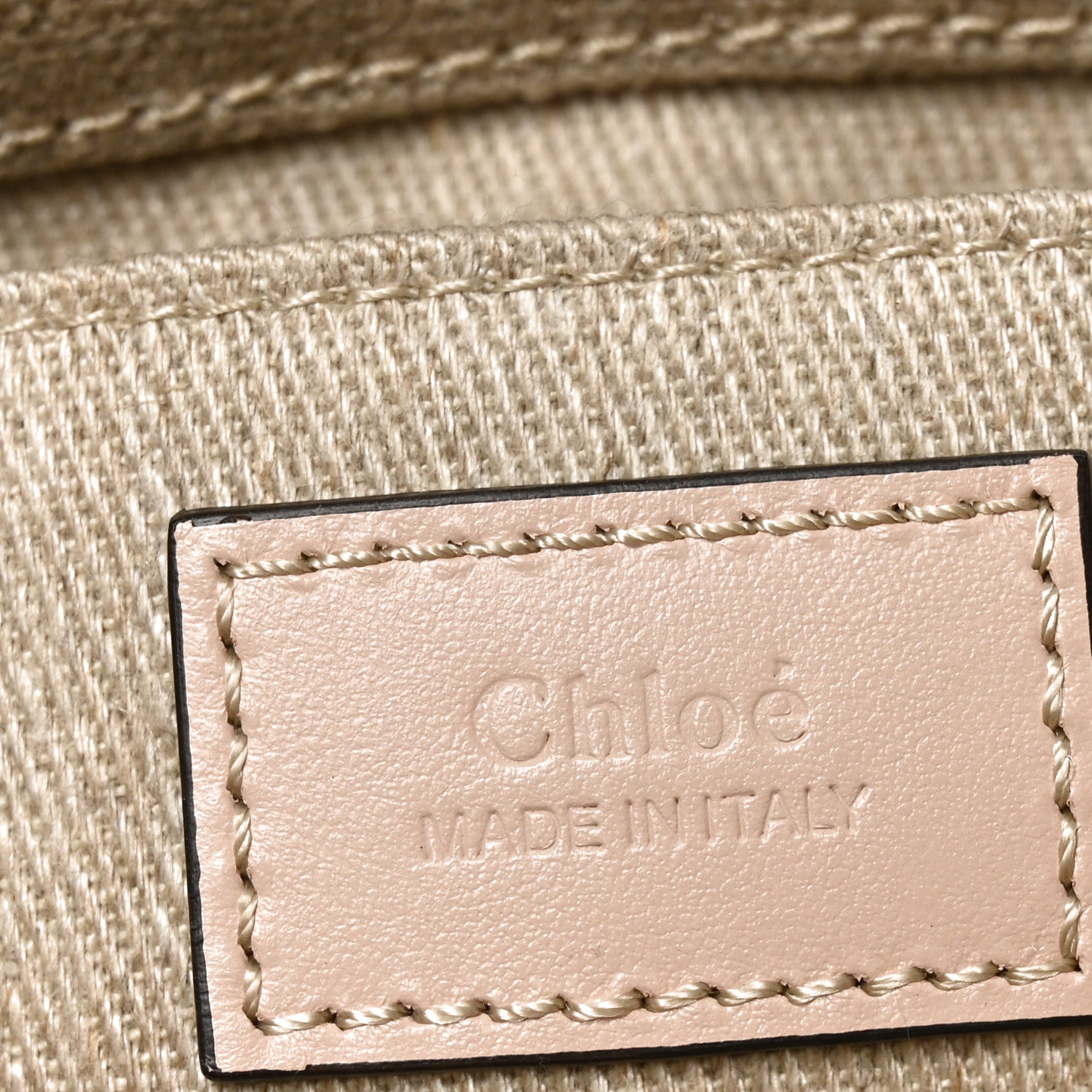 Linen Calfskin Mini Woody Ribbon Tote Cement Pink