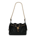 Caviar Quilted Mini Chanel 25 Handbag Black Black