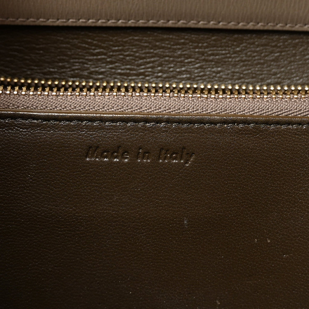 Liege Calfskin Medium Classic Box Flap Bag Souris