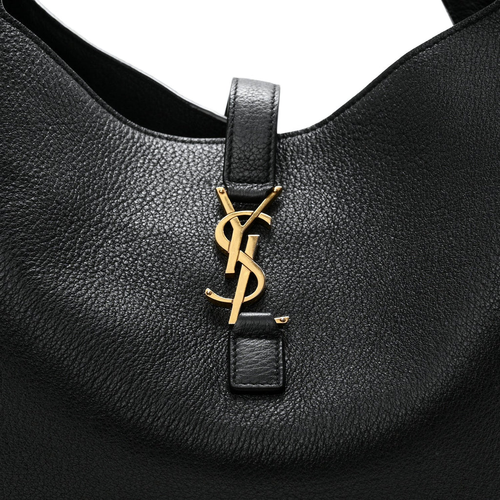 Grained Deerskin Bea Tote Black