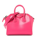 Shiny Lord Calfskin Mini Antigona Shocking Pink