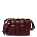 Nappa Maxi Intreccio Padded Cassette Crossbody Bag Barolo