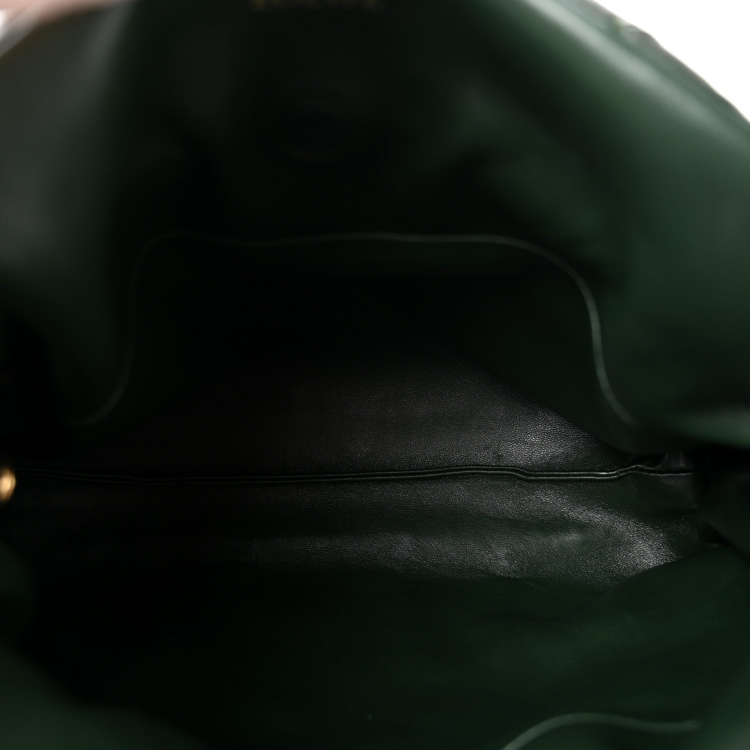 Calfskin Quilted Flamenco Knot Clutch Verde