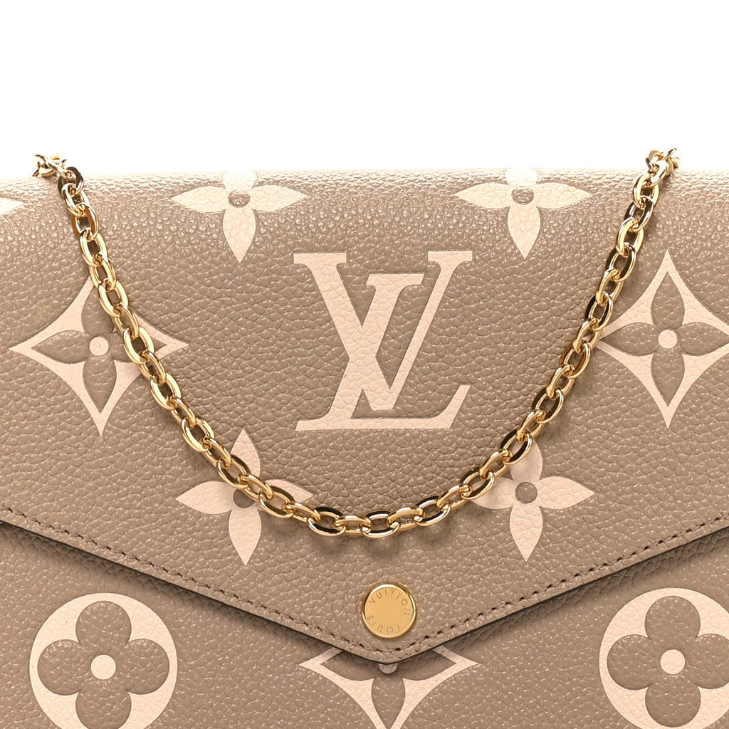 Empreinte Monogram Giant Felicie Pochette Tourterelle Creme