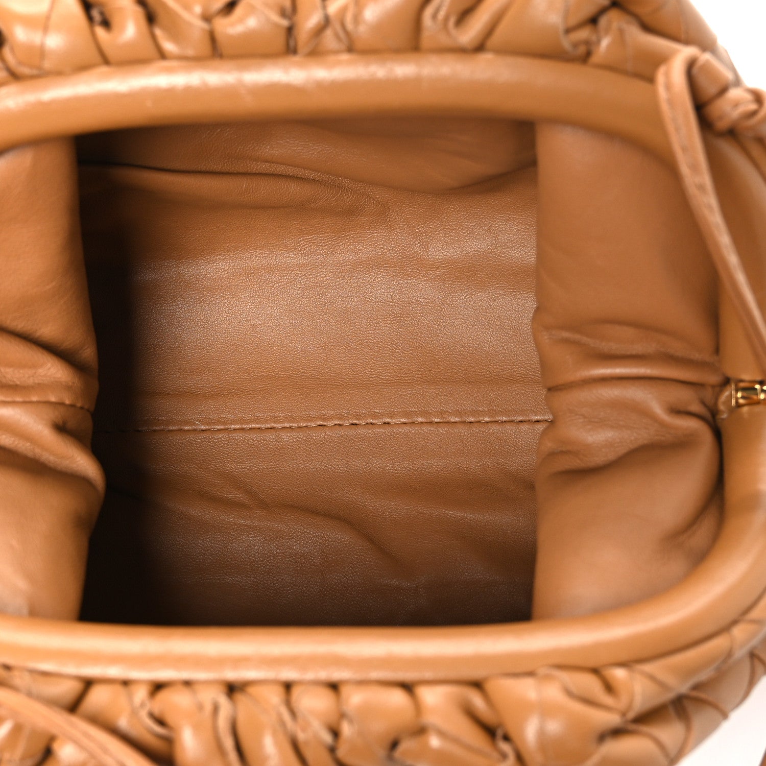 Nappa Intrecciato The Mini Pouch Carmel