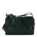 Paper Calfskin Maxi Intreccio Medium Arco Camera Bag Emerald Green
