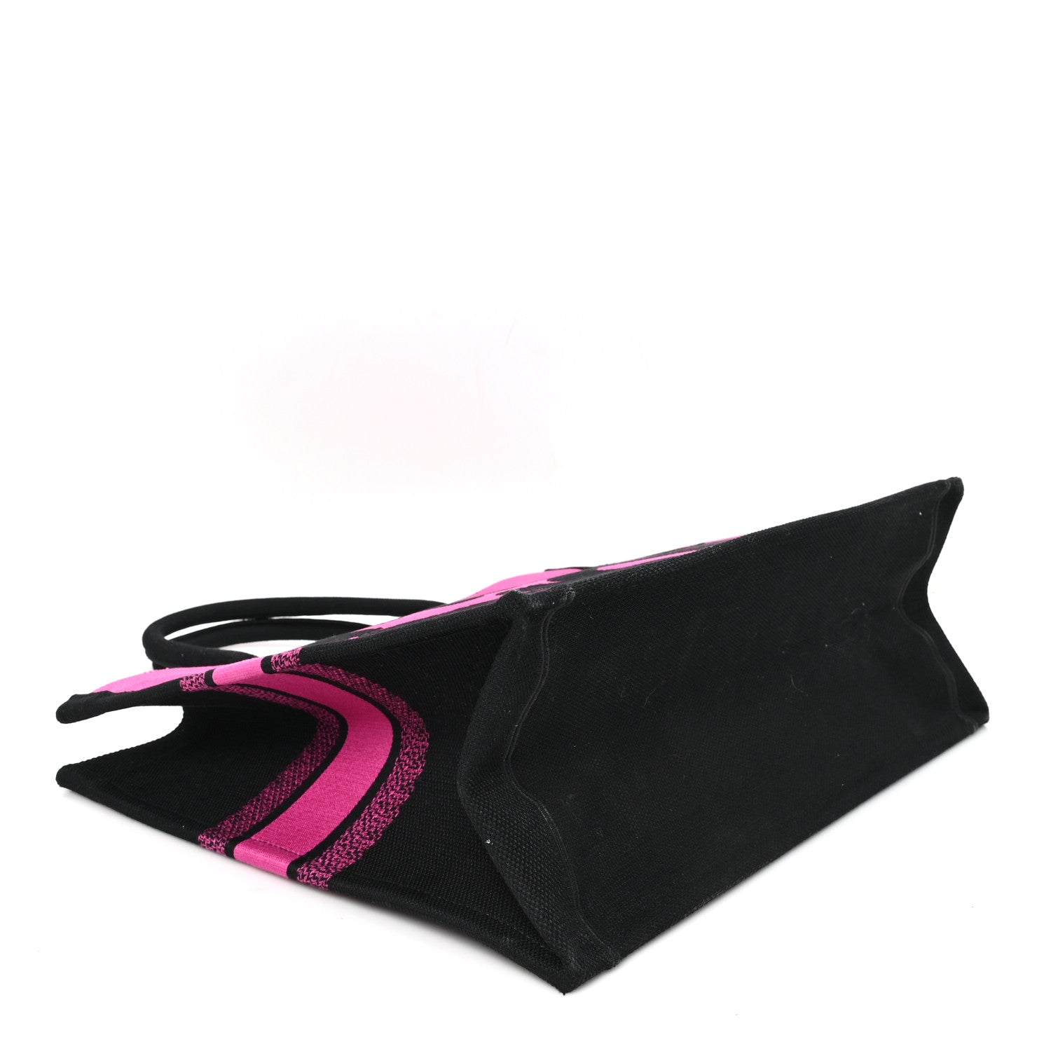 Canvas Embroidered Large Miss Dior Graffiti Book Tote Fuchsia Purple