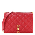 Lambskin Quilted Mini Becky Chain Bag Rouge Eros