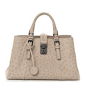 Ostrich Small Roma Tote Limestone