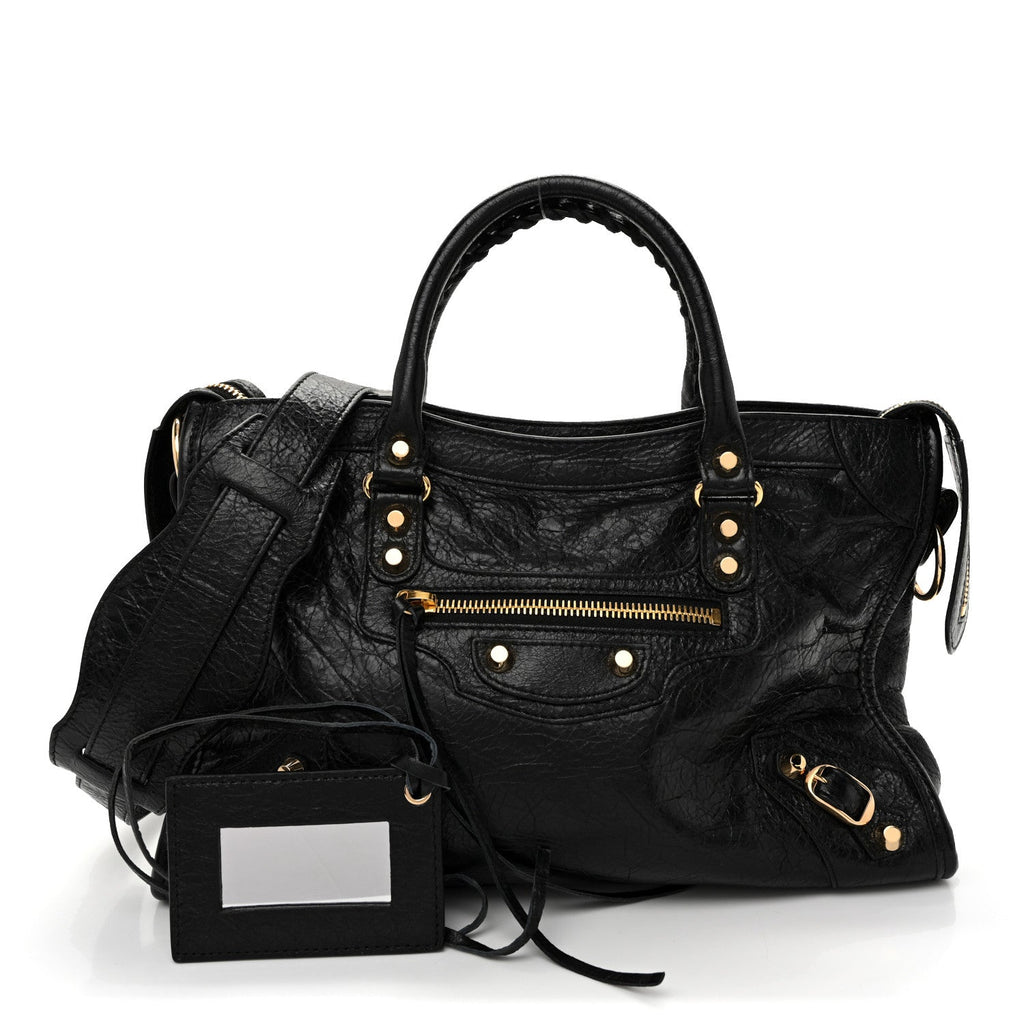 Agneau Classic Gold Hardware S City Black