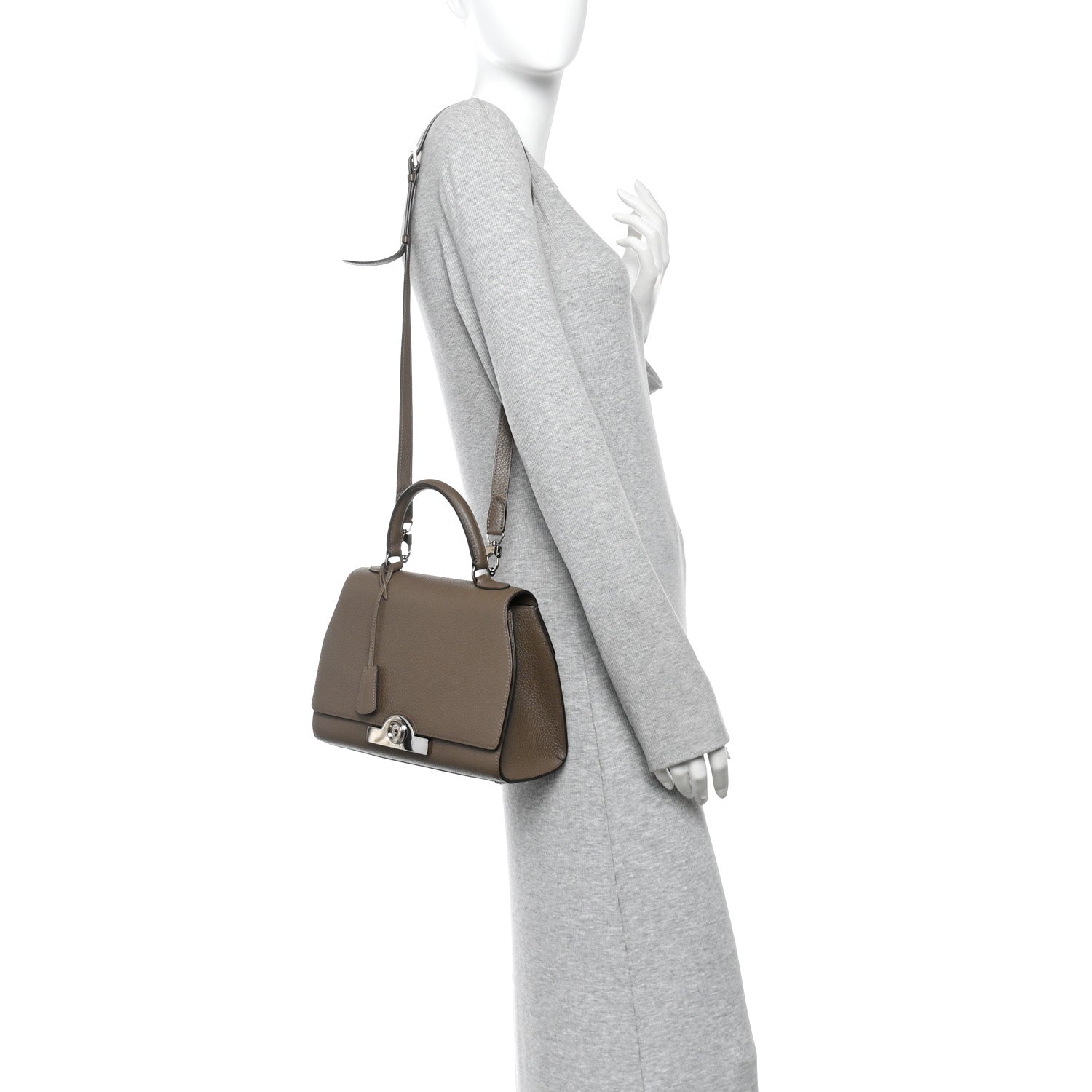 Taurillon Blush Rejane PM Taupe