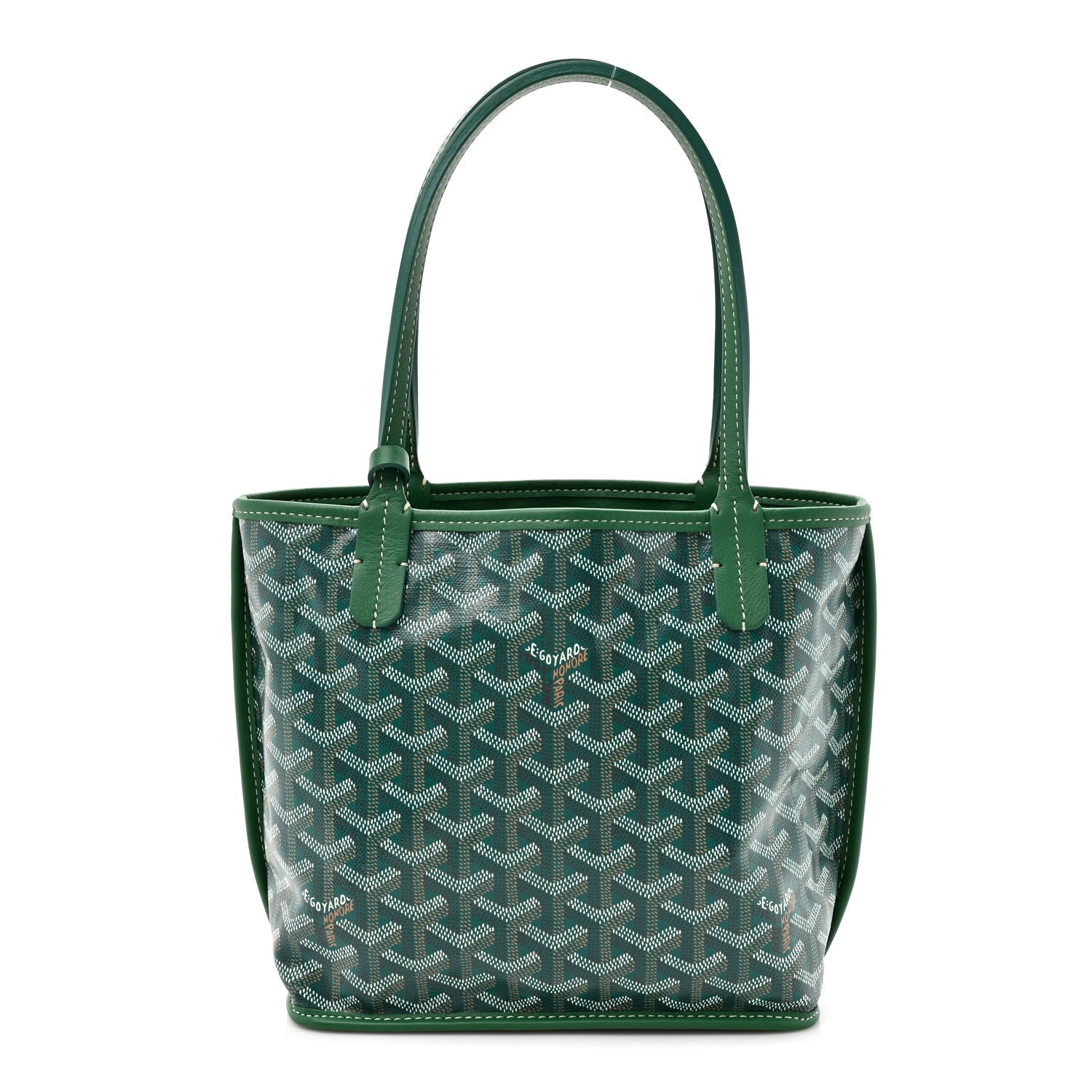 Goyardine Reversible Mini Anjou Green