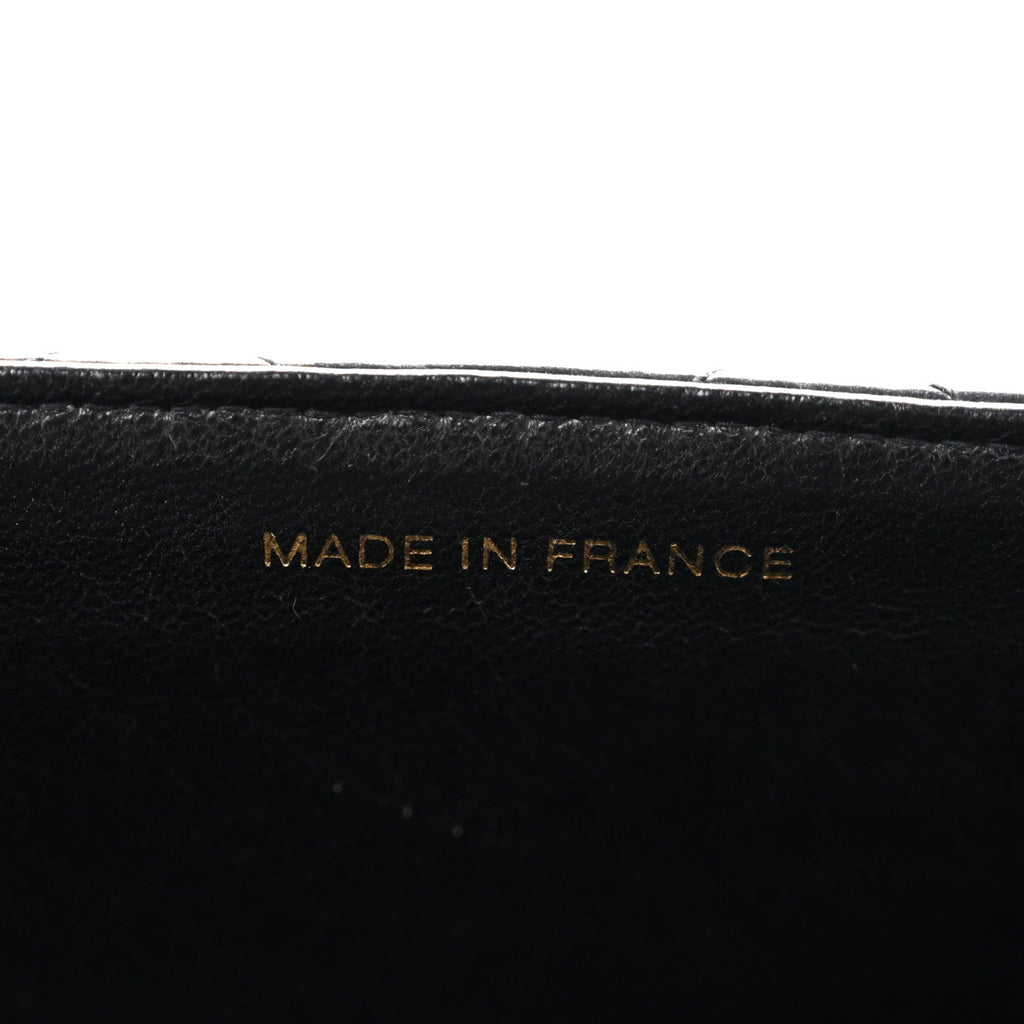 Lambskin Quilted XL Jumbo Single Flap Black