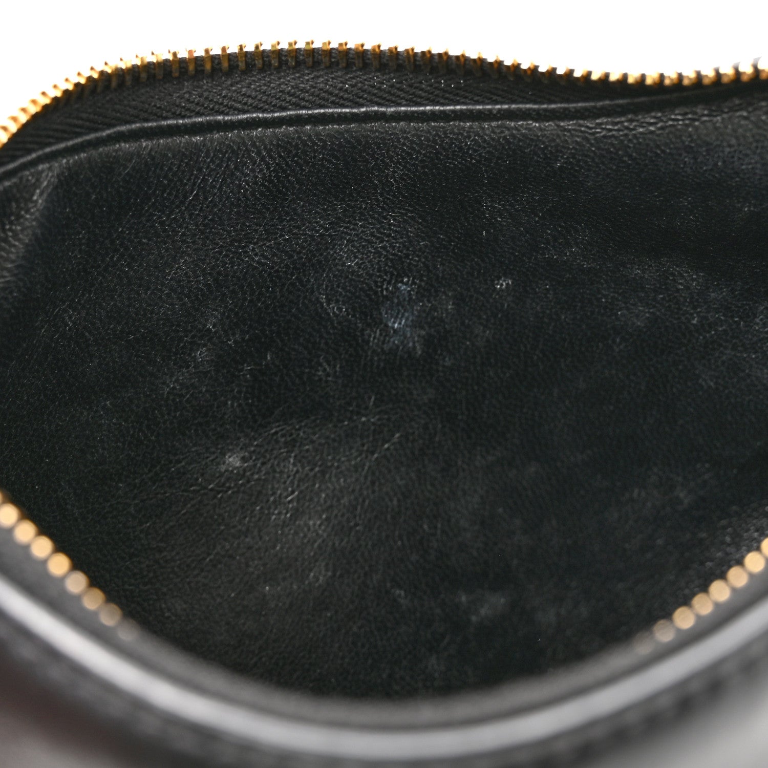 Soft Calfskin Arque Shoulder Bag Black