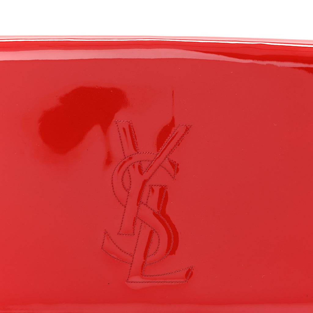 Patent Monogram Large Belle De Jour Clutch Red