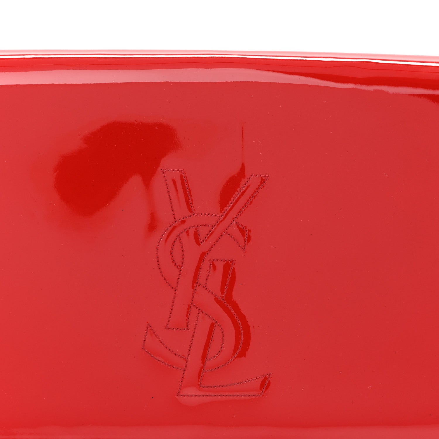 Patent Monogram Large Belle De Jour Clutch Red