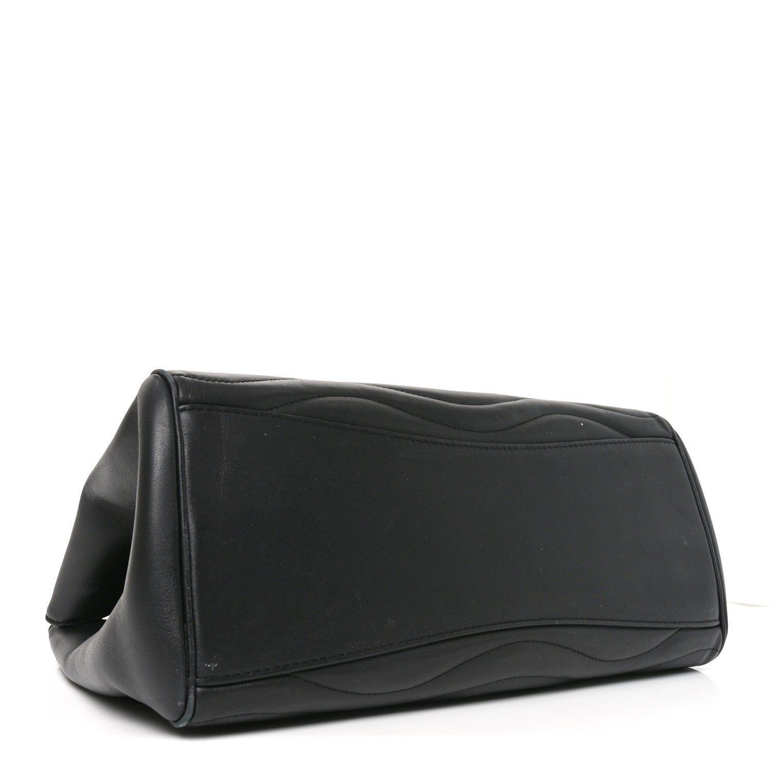 Calfskin New Wave Chain Tote Black