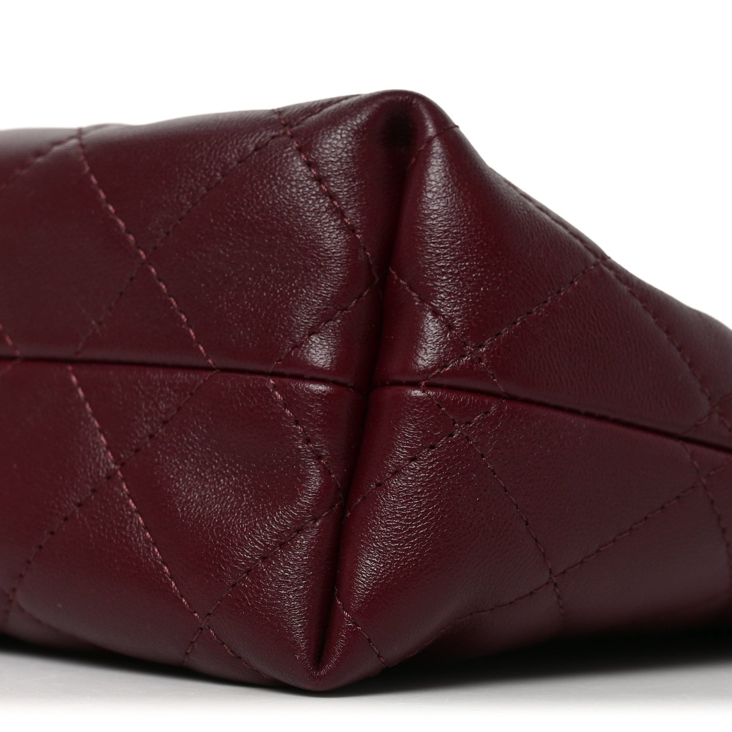 Pony Hair Printed Drawstring Clutch With Strap White Black Dark Burgundy